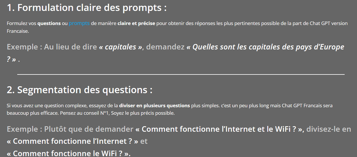 chat gpt prompt