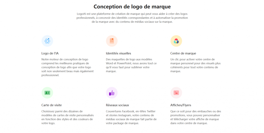 LogoAI Un Bon Générateur de Logo