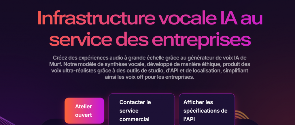 Murf AI Générateur de Voix Off par IA