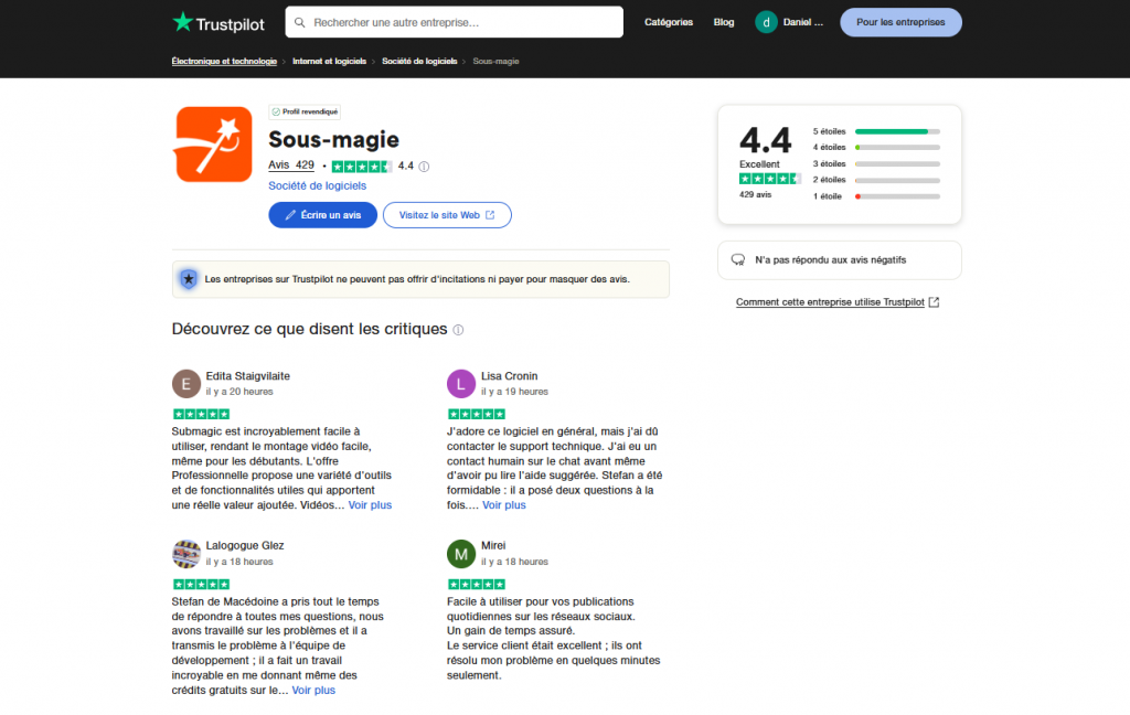 Avis Submagic
