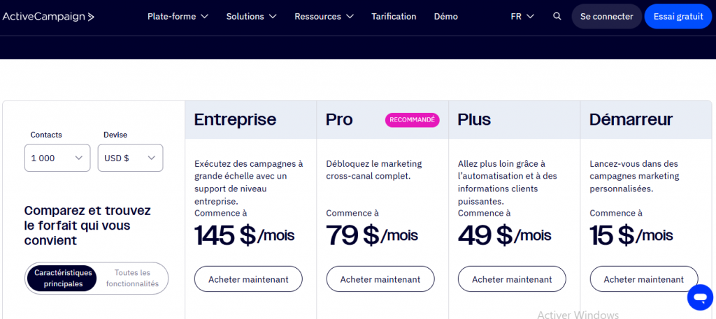 ActiveCampaign Le Logiciel d’Emailing