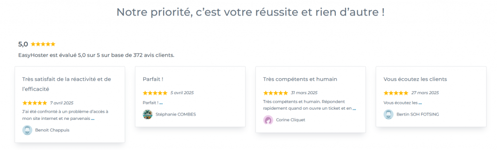 EasyHoster Hébergeur Web