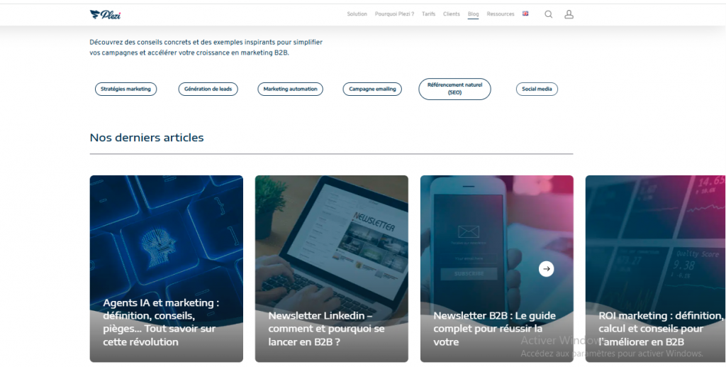 Avis Plezi Outil de Marketing Automation