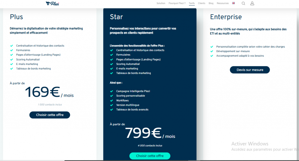 Avis Plezi Outil de Marketing Automation
