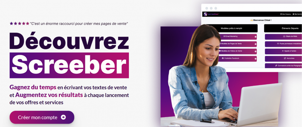 Screeber le Logiciel de Copywriting