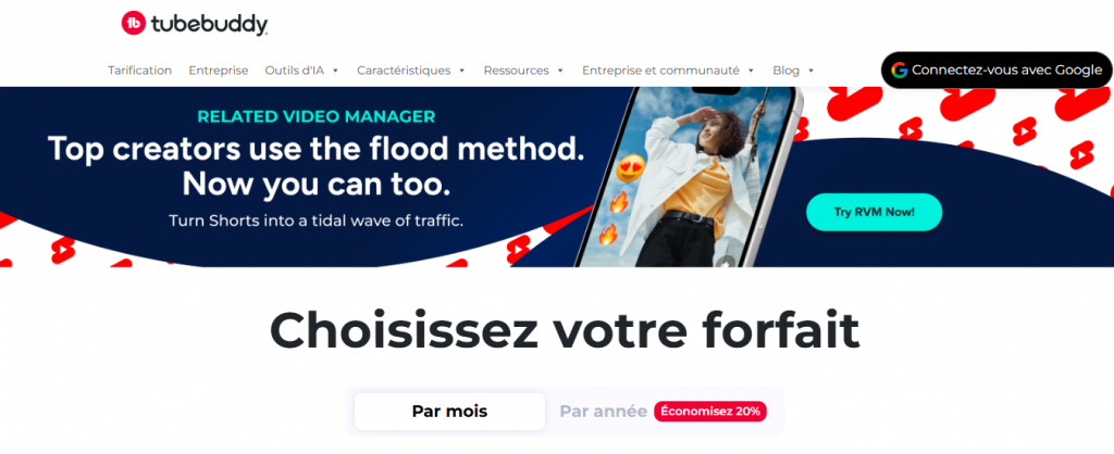 TubeBuddy Dynamiter Chaîne YouTube