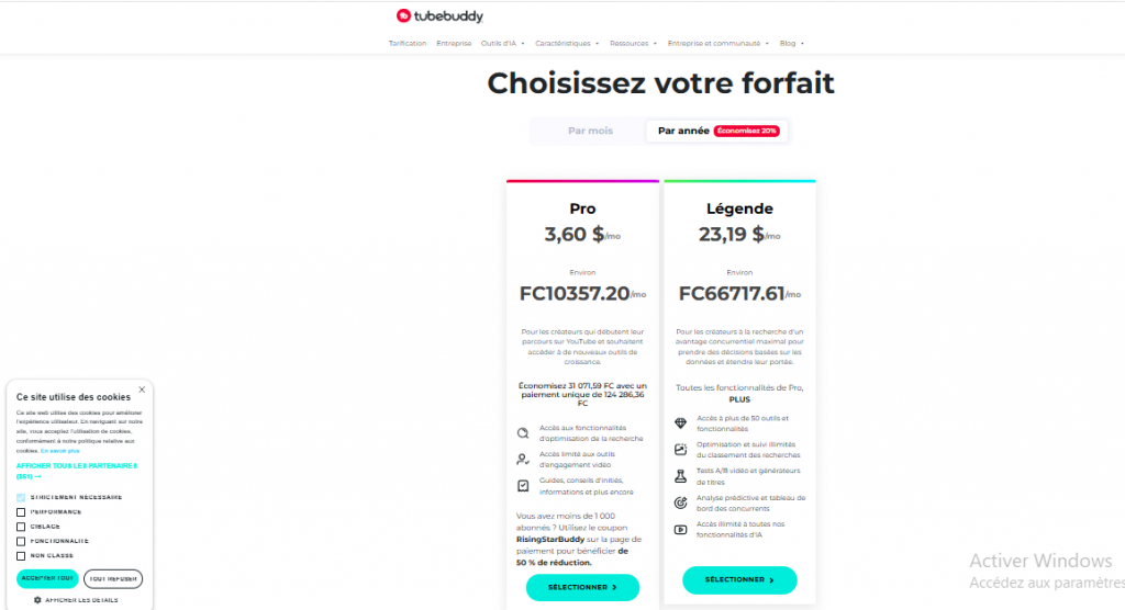 TubeBuddy Dynamiter Chaîne YouTube